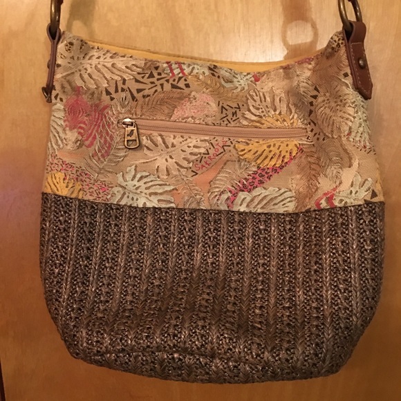 ☀️Sakroots crossbody shoulder bag crochet & canvas - Picture 5 of 10